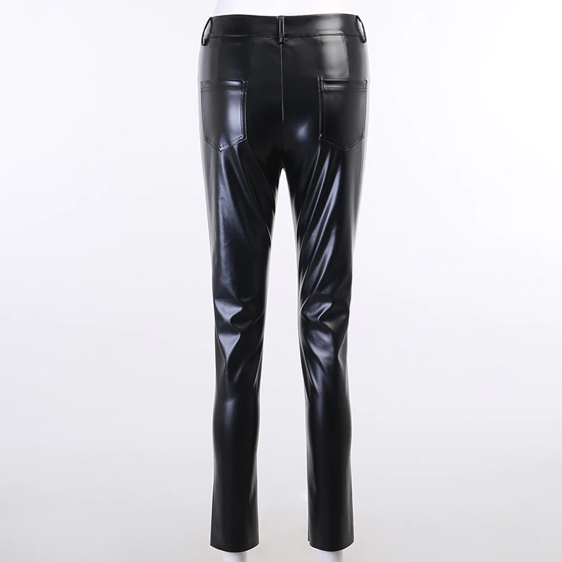 Elly faux leather trousers
