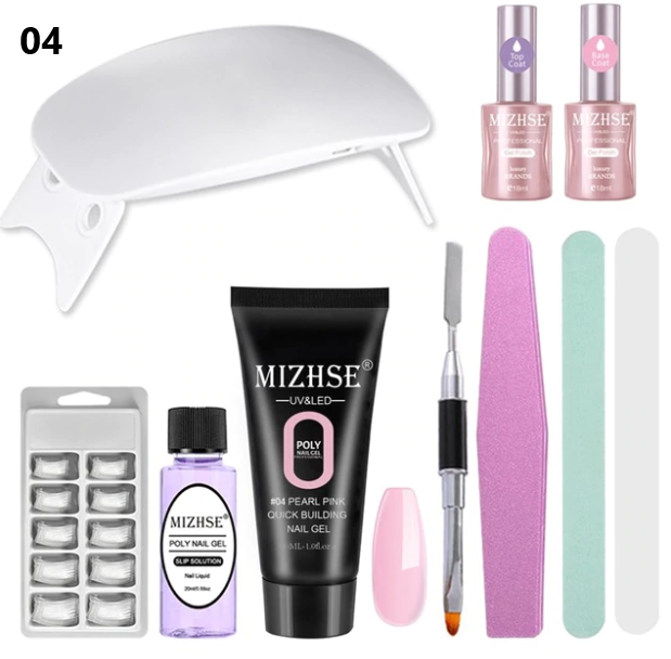 Poly Gel Nail Lamp 6W USB Complete Set