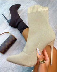 Sock boot in Eatan Nadine fabric