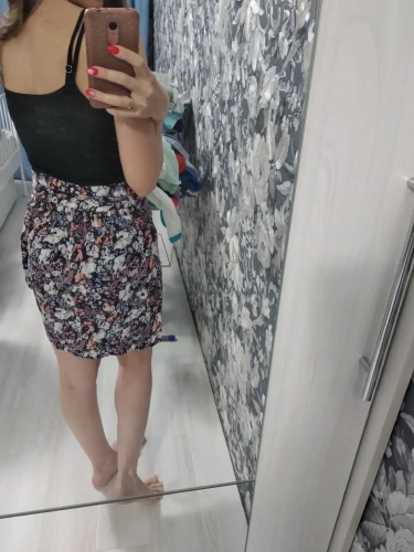 Monique short skirt with high waist