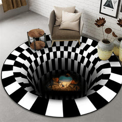 Round 3D Hallowy carpet