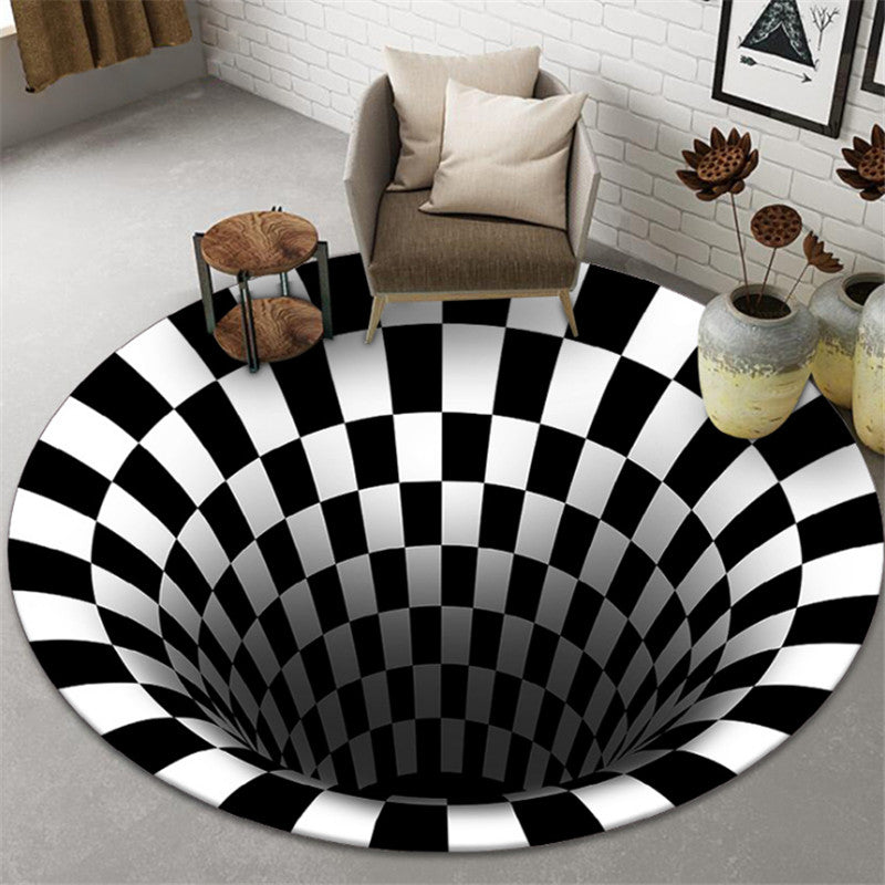 Round 3D Hallowy carpet