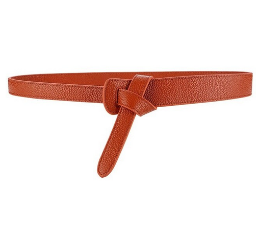 Style faux leather belt with bow