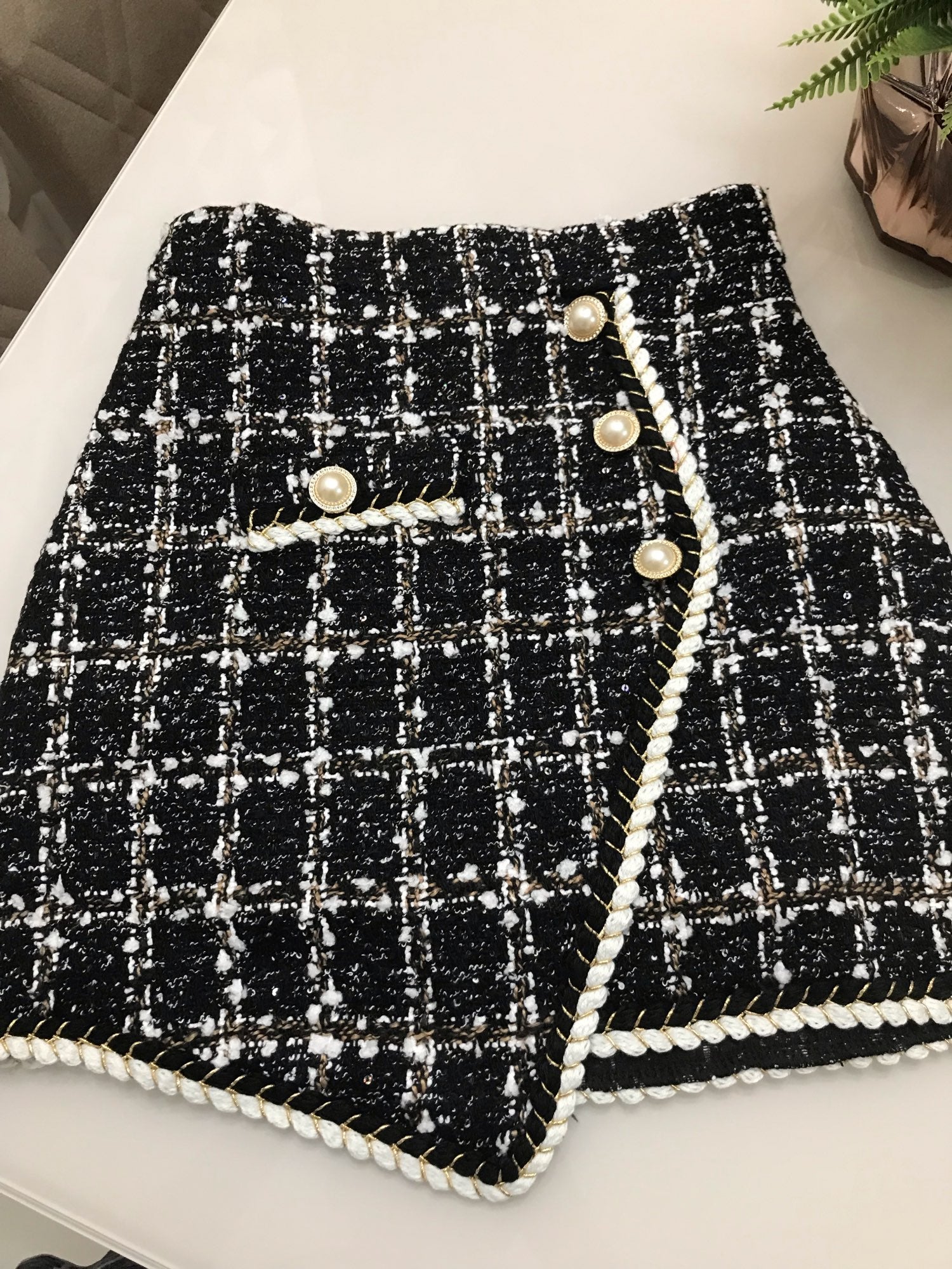Sectory Tweed Skirt