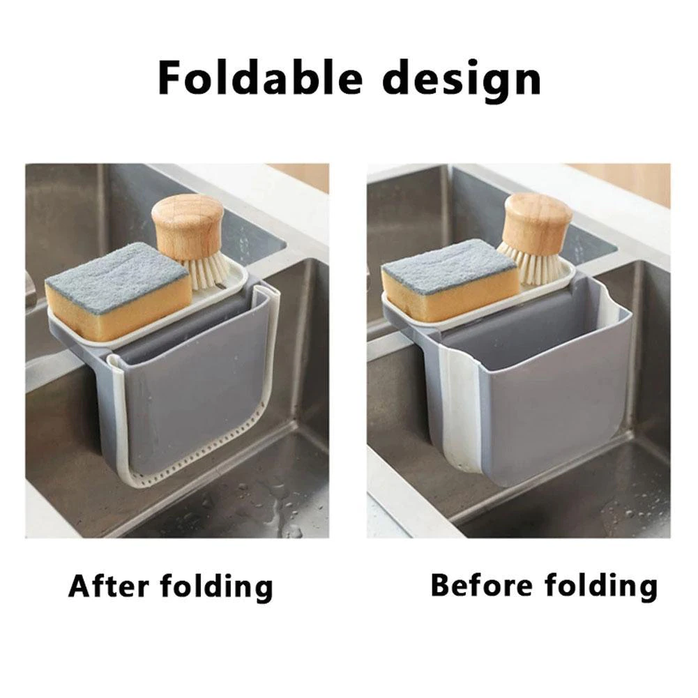 Mini collapsible sink drainer