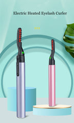 Electric accessory for curling eyelashes and eyebrows